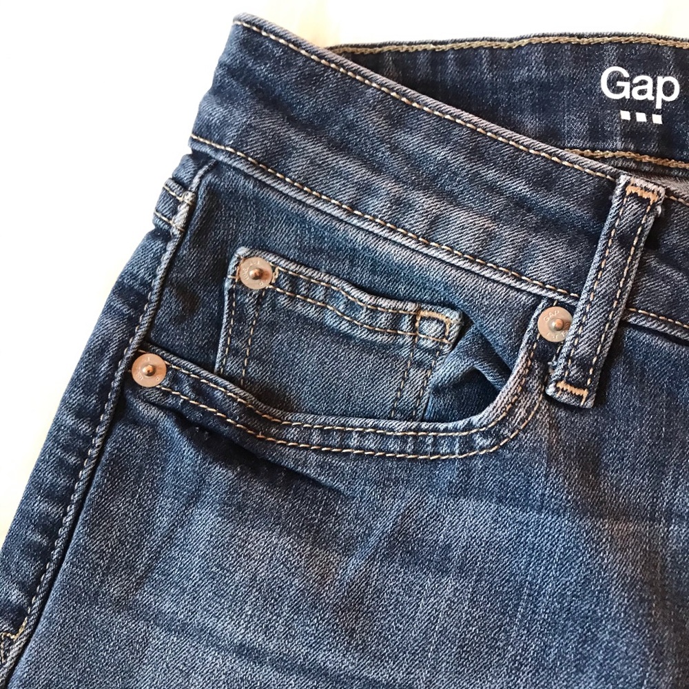 Gap Mid Rise Curvy Skinny Jeans in Indigo, Sz 4 - Picture 6 of 12